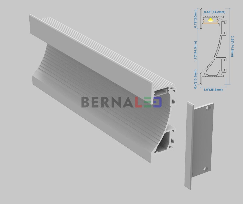 BPS752501 - 75x25mm Wall Mounted