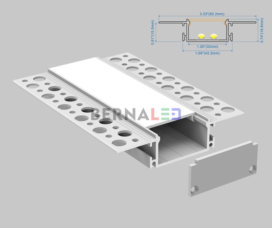 BPS821801 - 82x18mm Wall Mounted